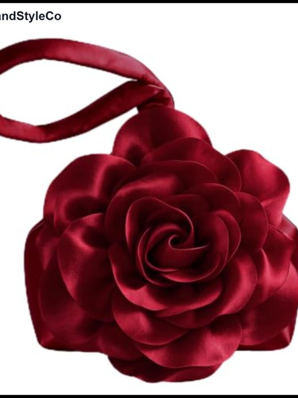 Women's Floral Satin Triangle Clutch Evening Bag Wristlet